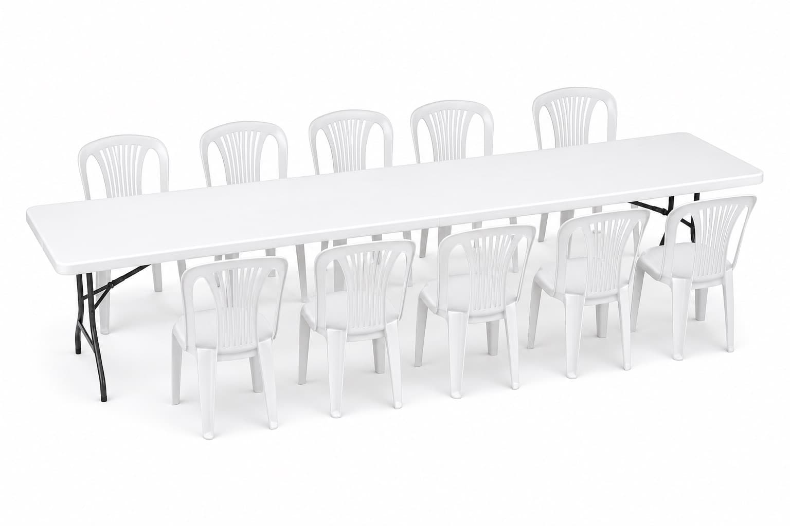 1 Six-foot Table and 10 Chairs, another angle